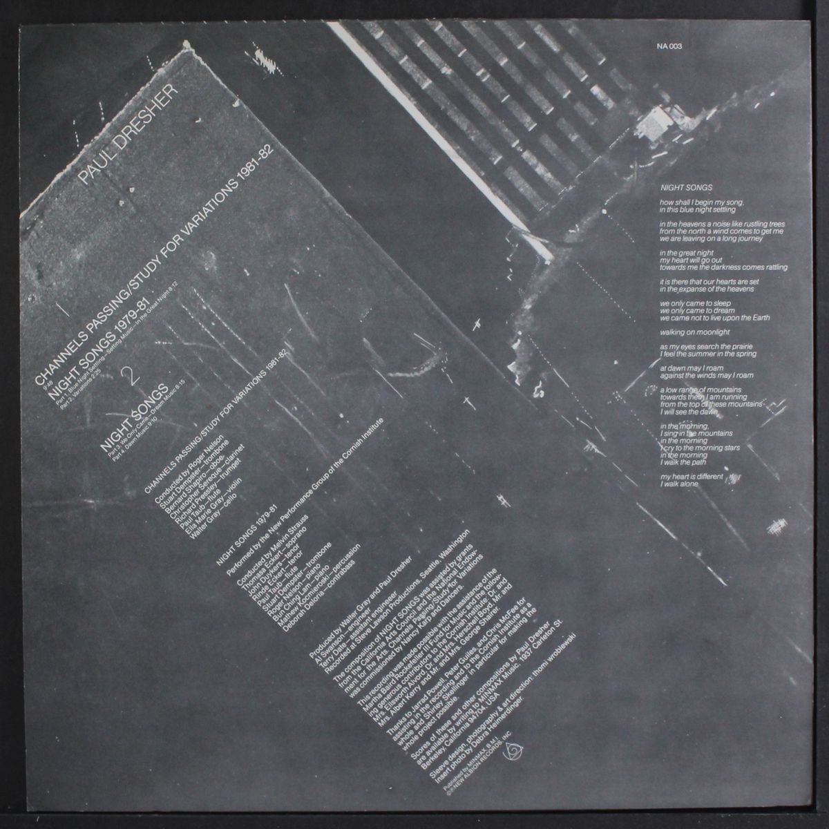 night songs / channels passing by PAUL DRESHER