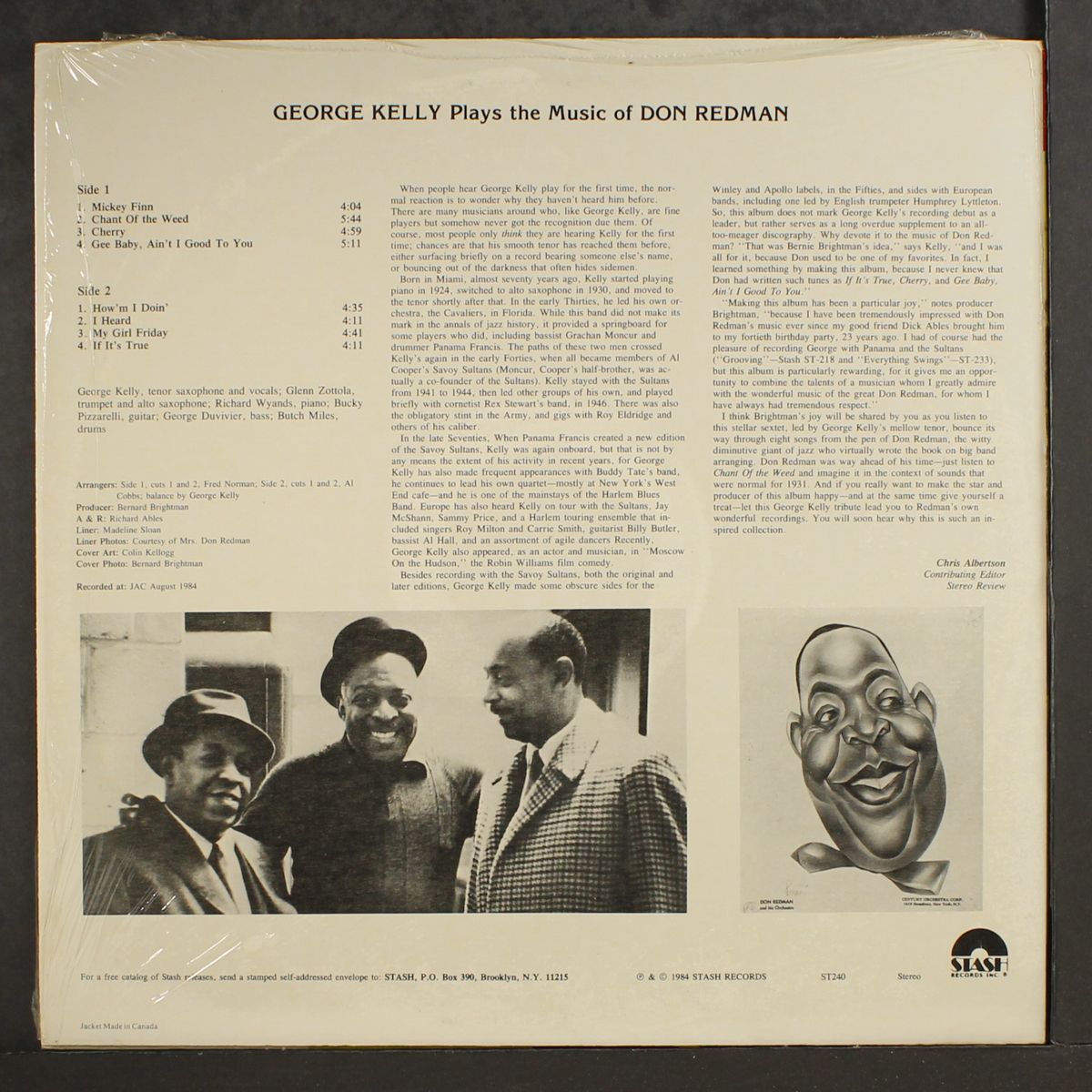 plays the music of don redman by GEORGE KELLY