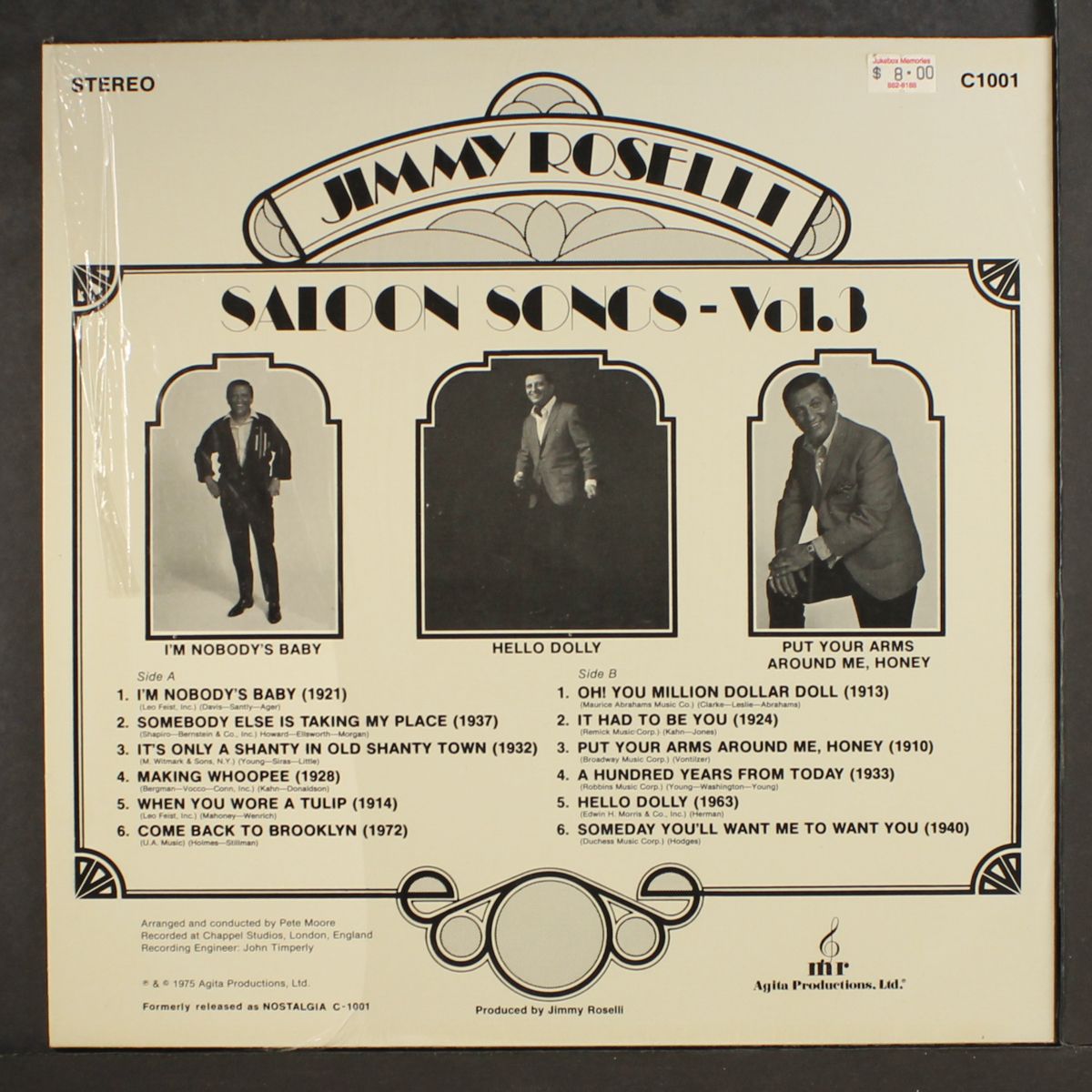 saloon songs vol. 3 by JIMMY ROSELLI