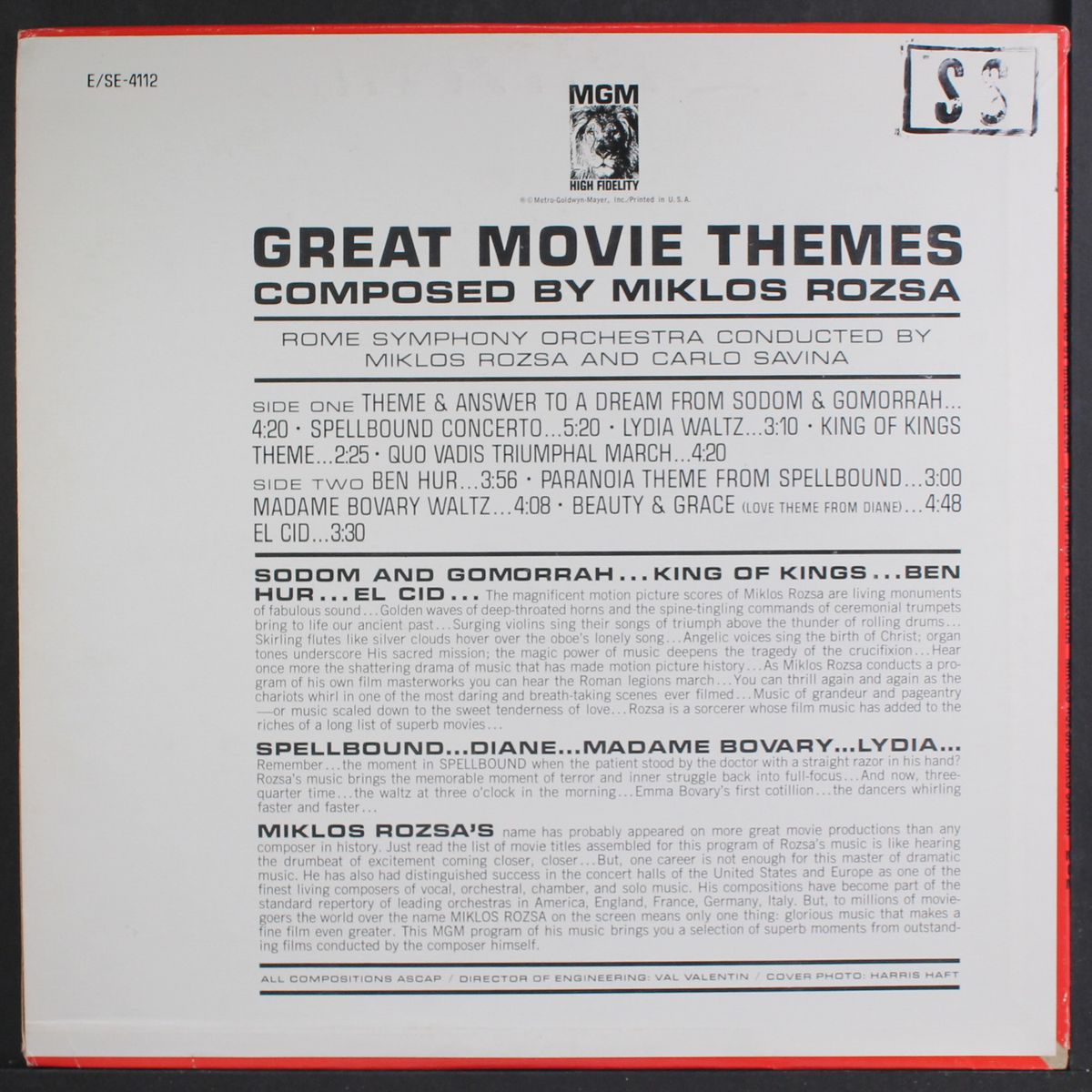great movie themes by MIKLOS ROZSA