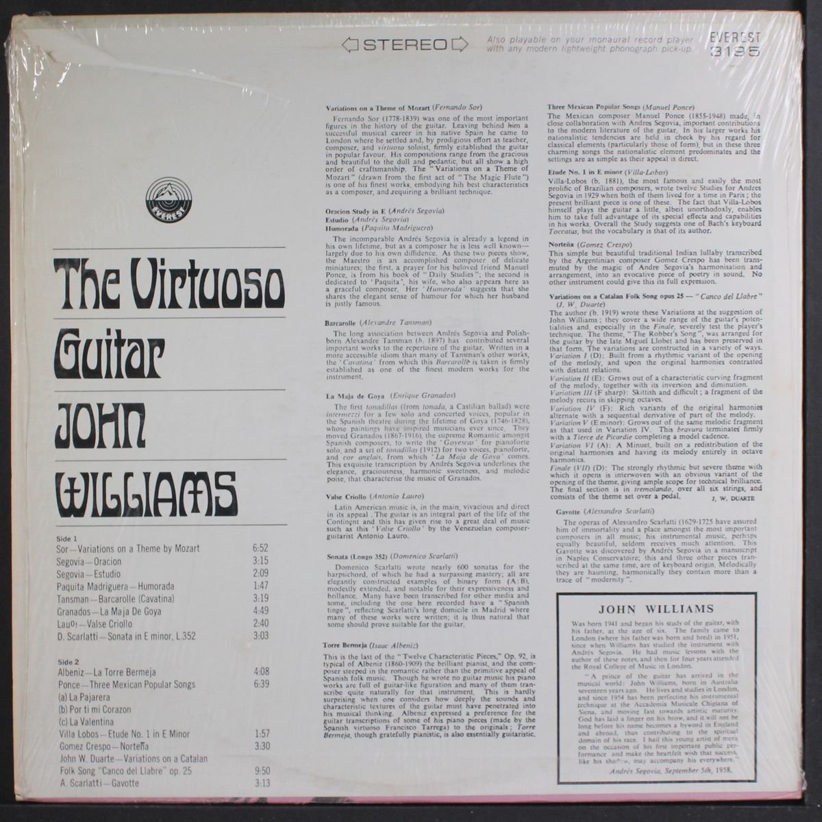 virtuoso guitar by JOHN WILLIAMS