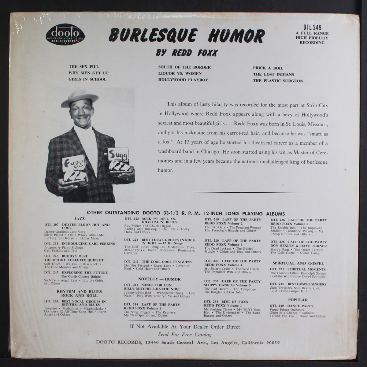 burlesqu humor by REDD FOXX