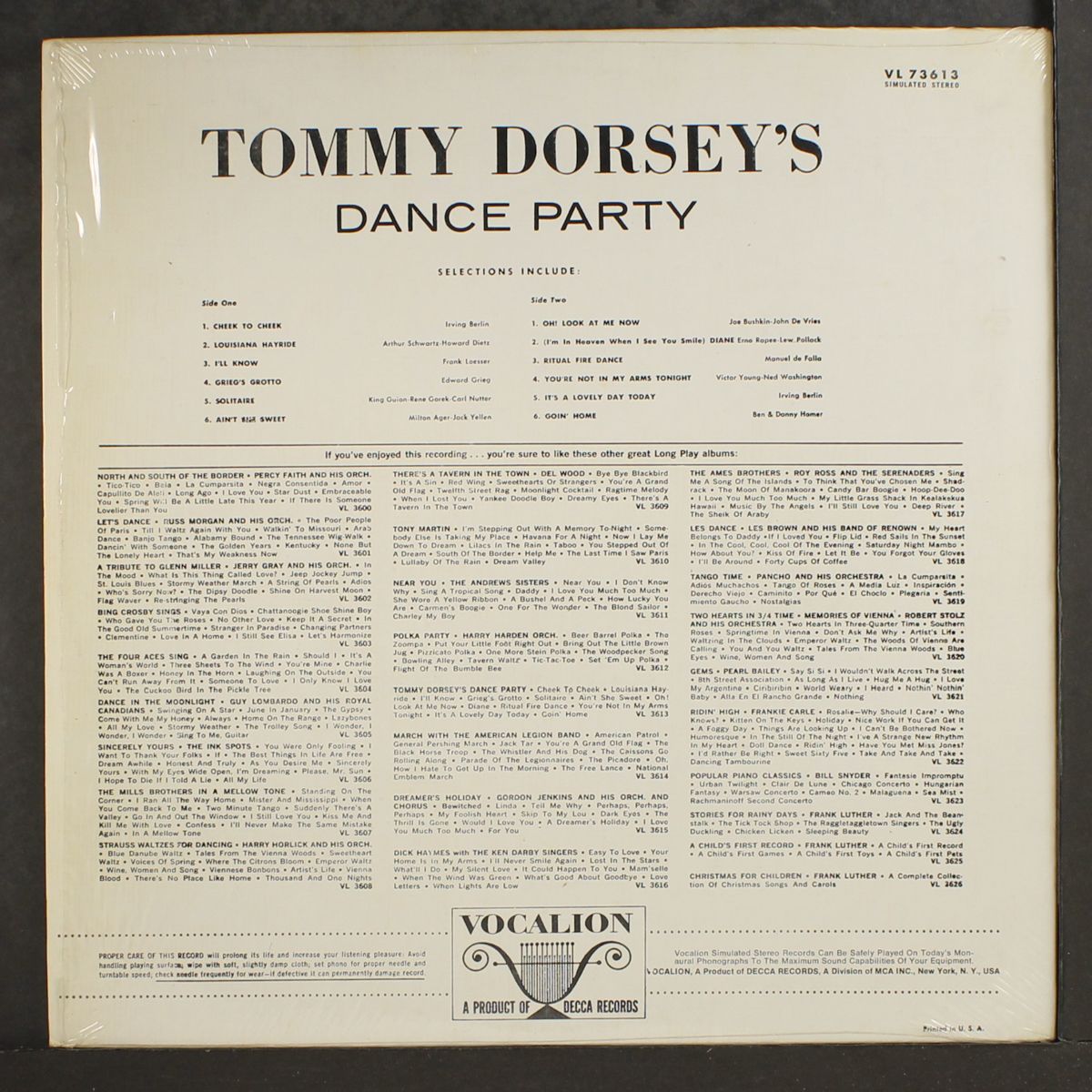dance party by TOMMY DORSEY
