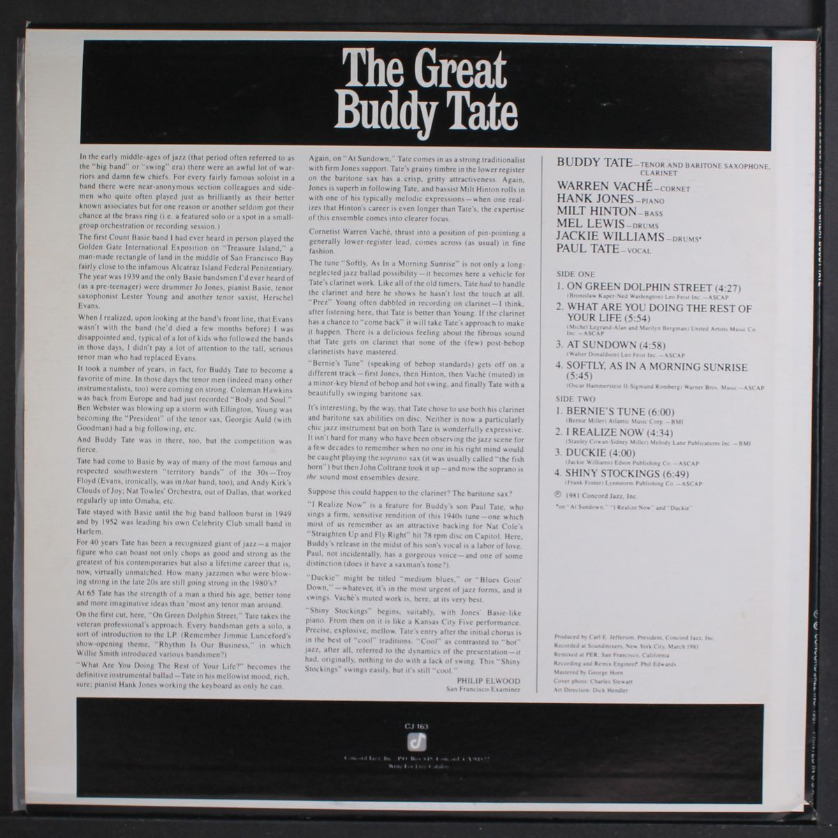 live at sandy's by BUDDY TATE