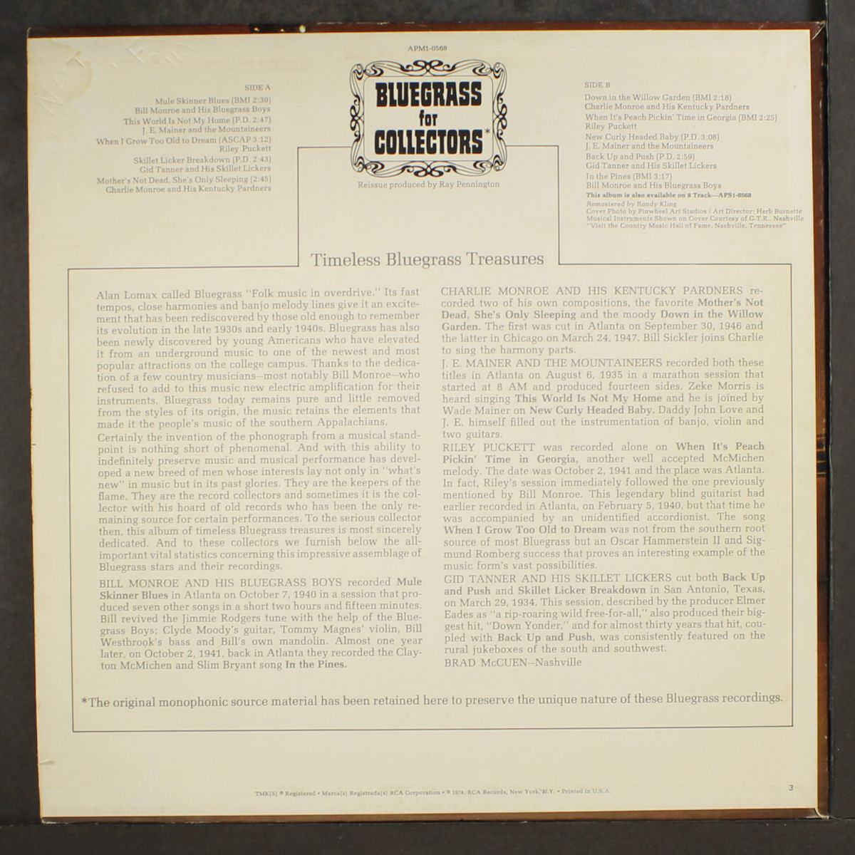 bluegrass for collectors by VARIOUS