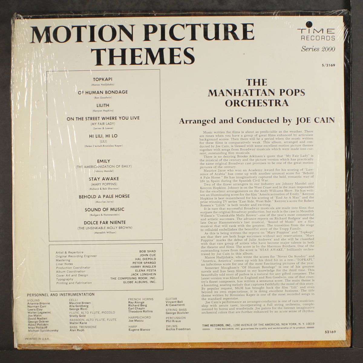 motion picture themes by MANHATTAN POPS ORCHESTRA