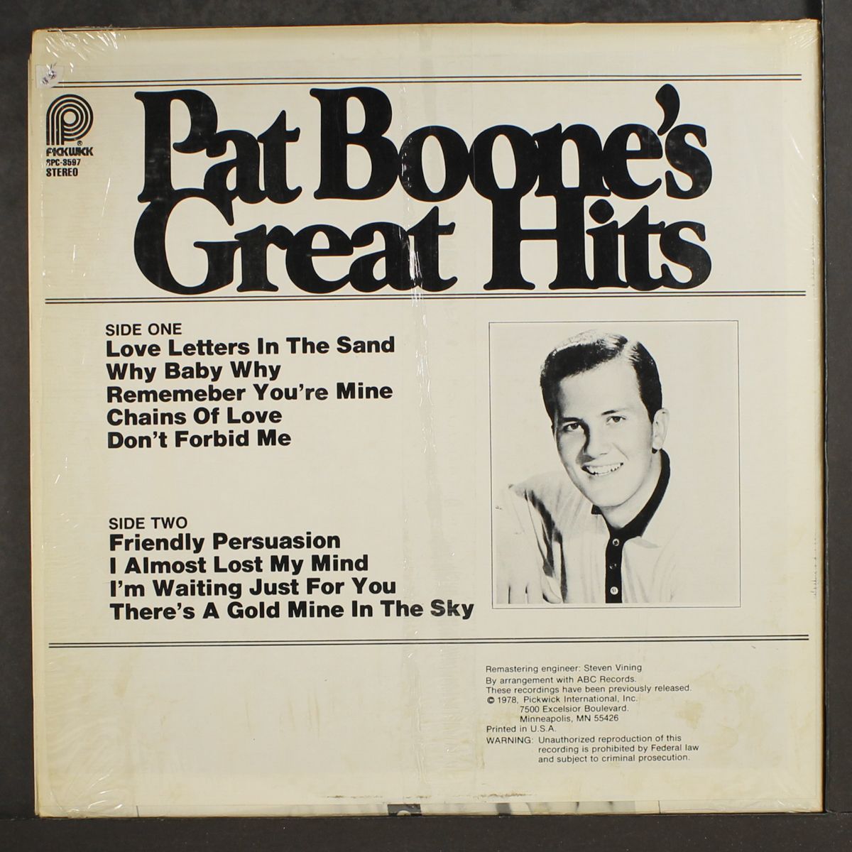 great hits by PAT BOONE