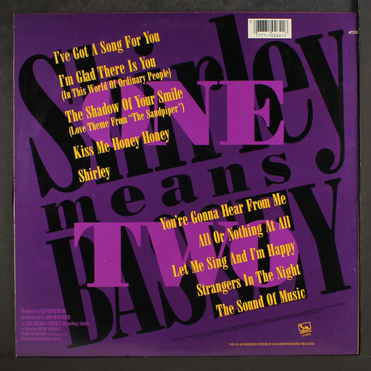 shirley means bassey by SHIRLEY BASSEY