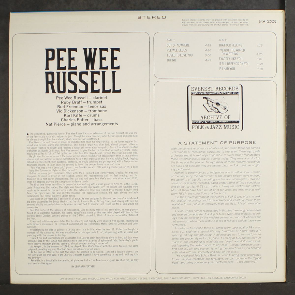 pee wee russell by PEE WEE RUSSELL