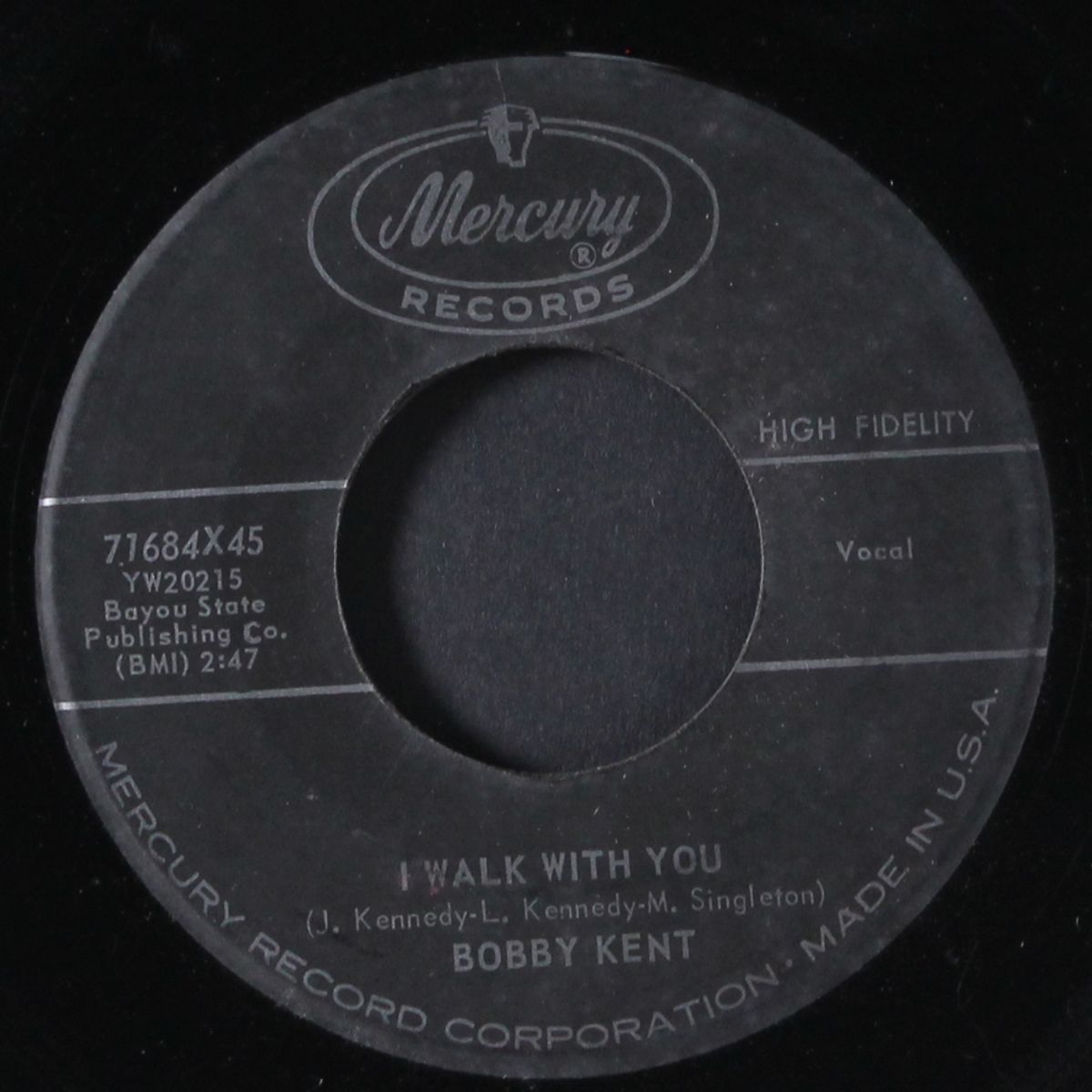 i walk with you / alabam by BOBBY KENT