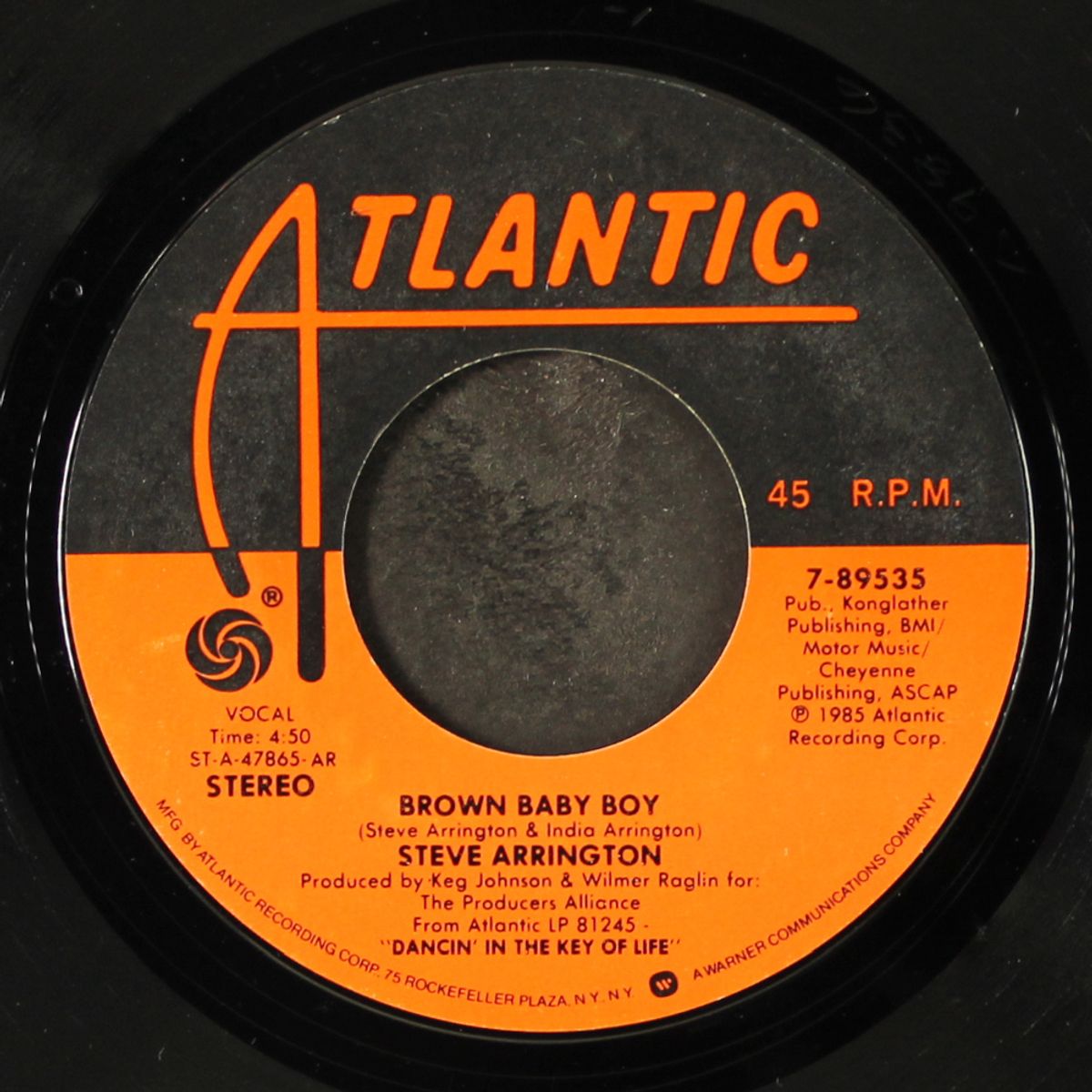 dancin' in the key of life / brown baby boy by STEVE ARRINGTON