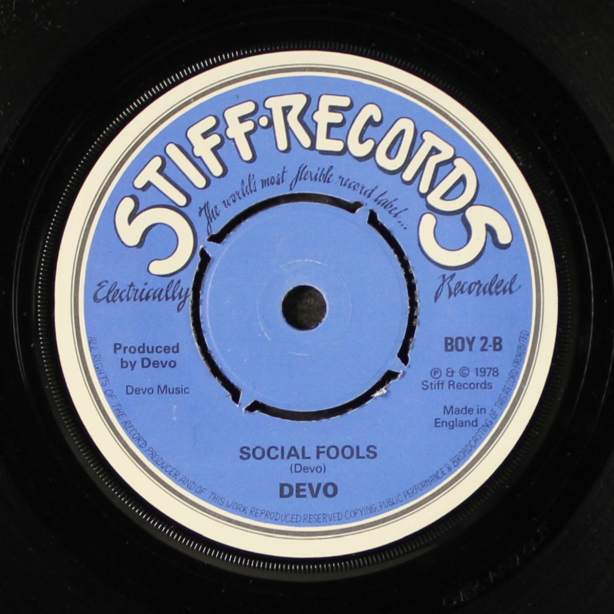 be stiff / social fools by DEVO