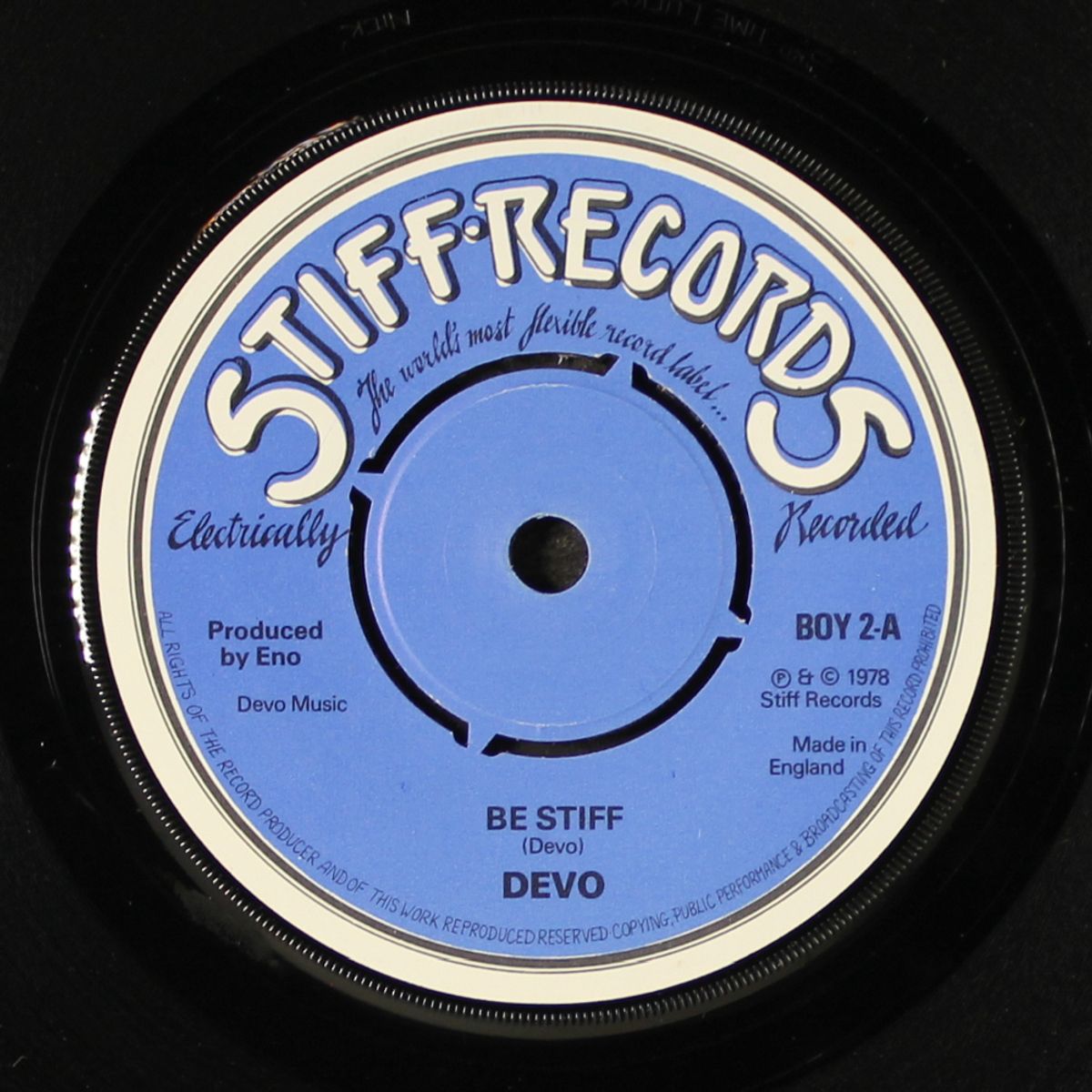 be stiff / social fools by DEVO