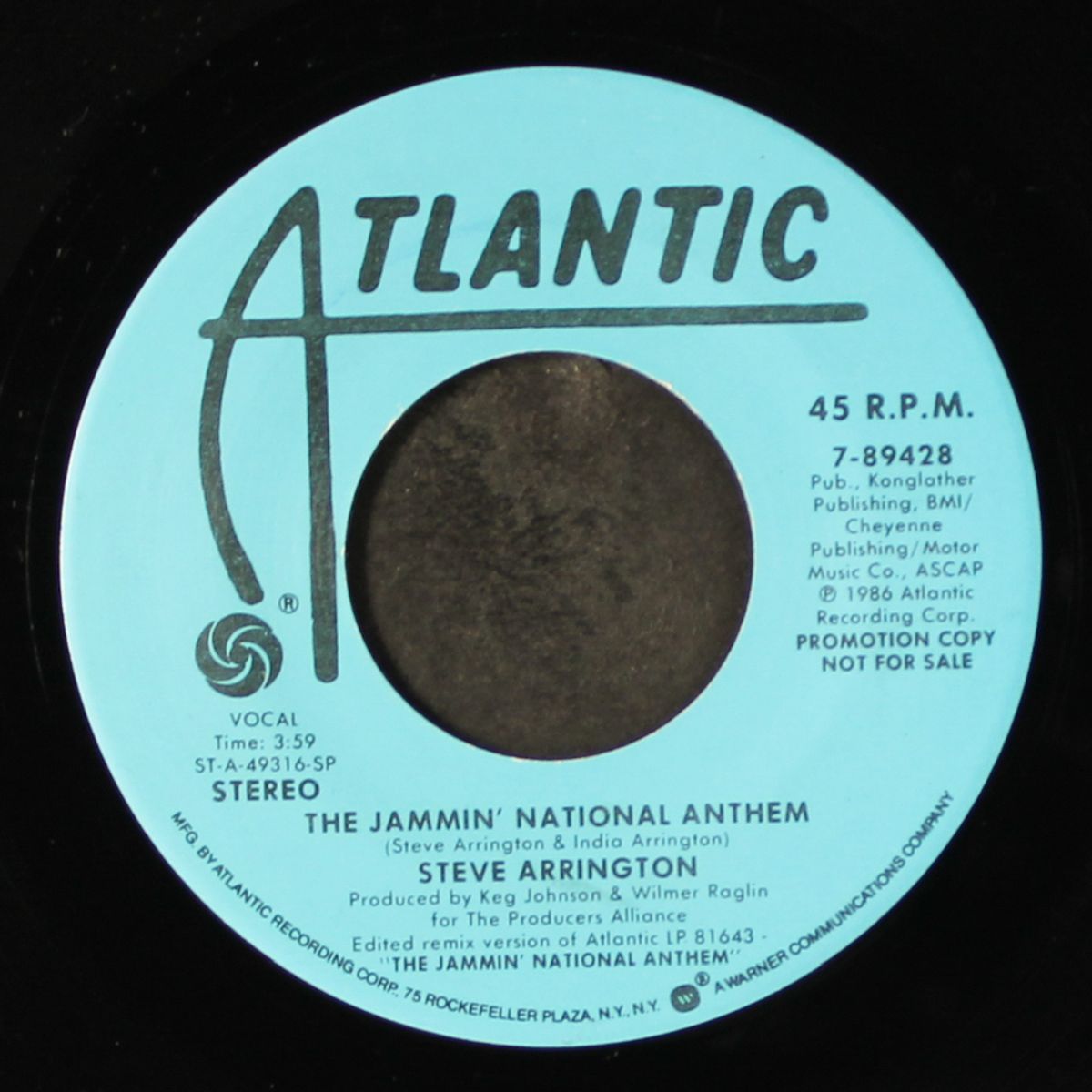 jammin' national anthem / same by STEVE ARRINGTON