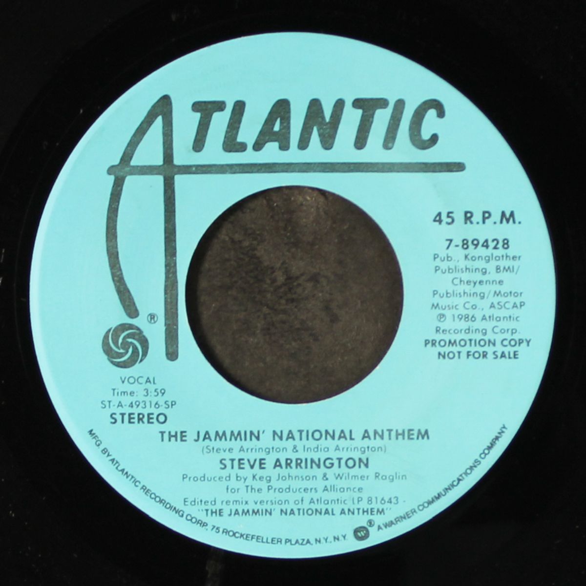 jammin' national anthem / same by STEVE ARRINGTON