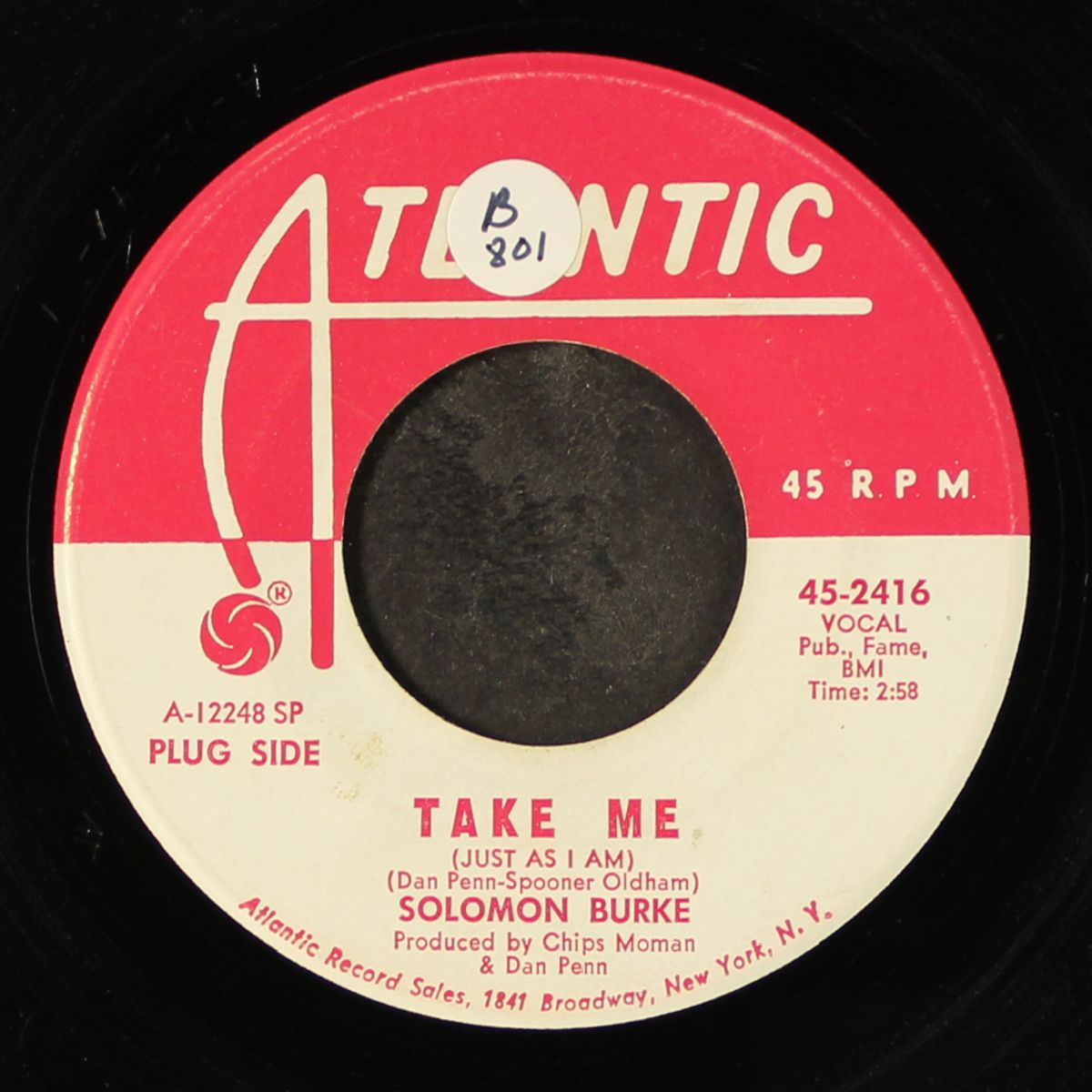 take me / i stayed away too long by SOLOMON BURKE