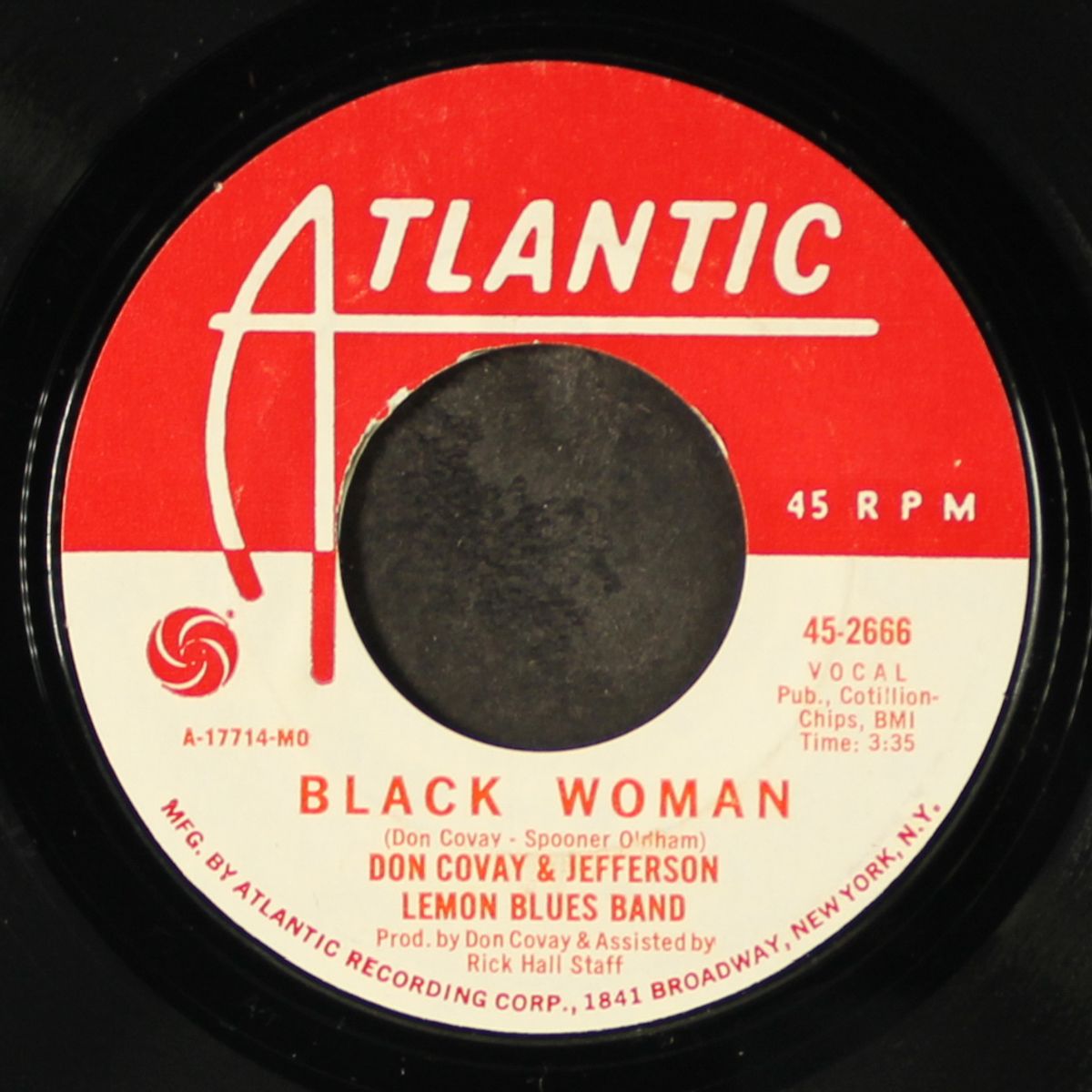 black woman / ice cream man by DON COVAY