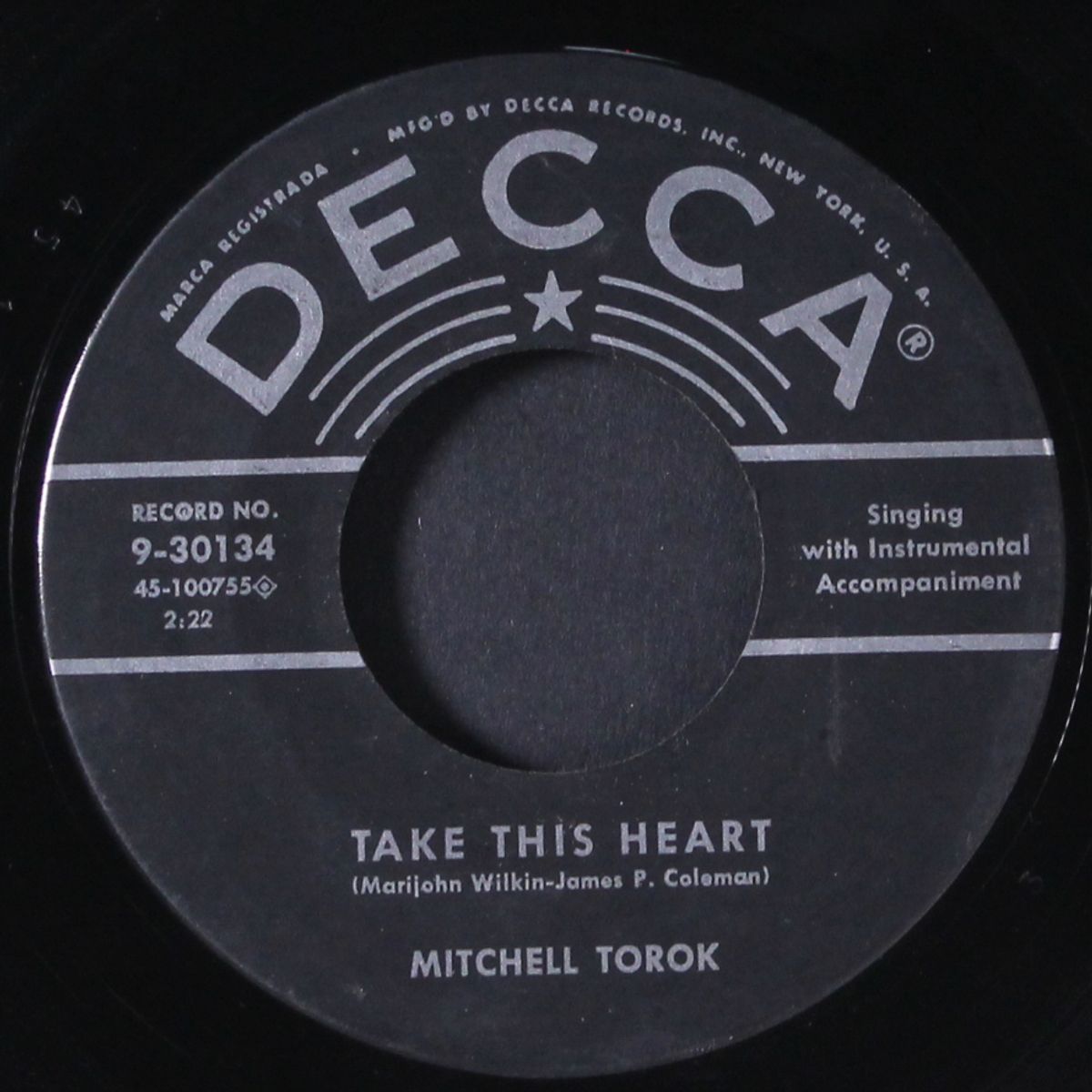 drink up and go home / take this heart by MITCHELL TOROK