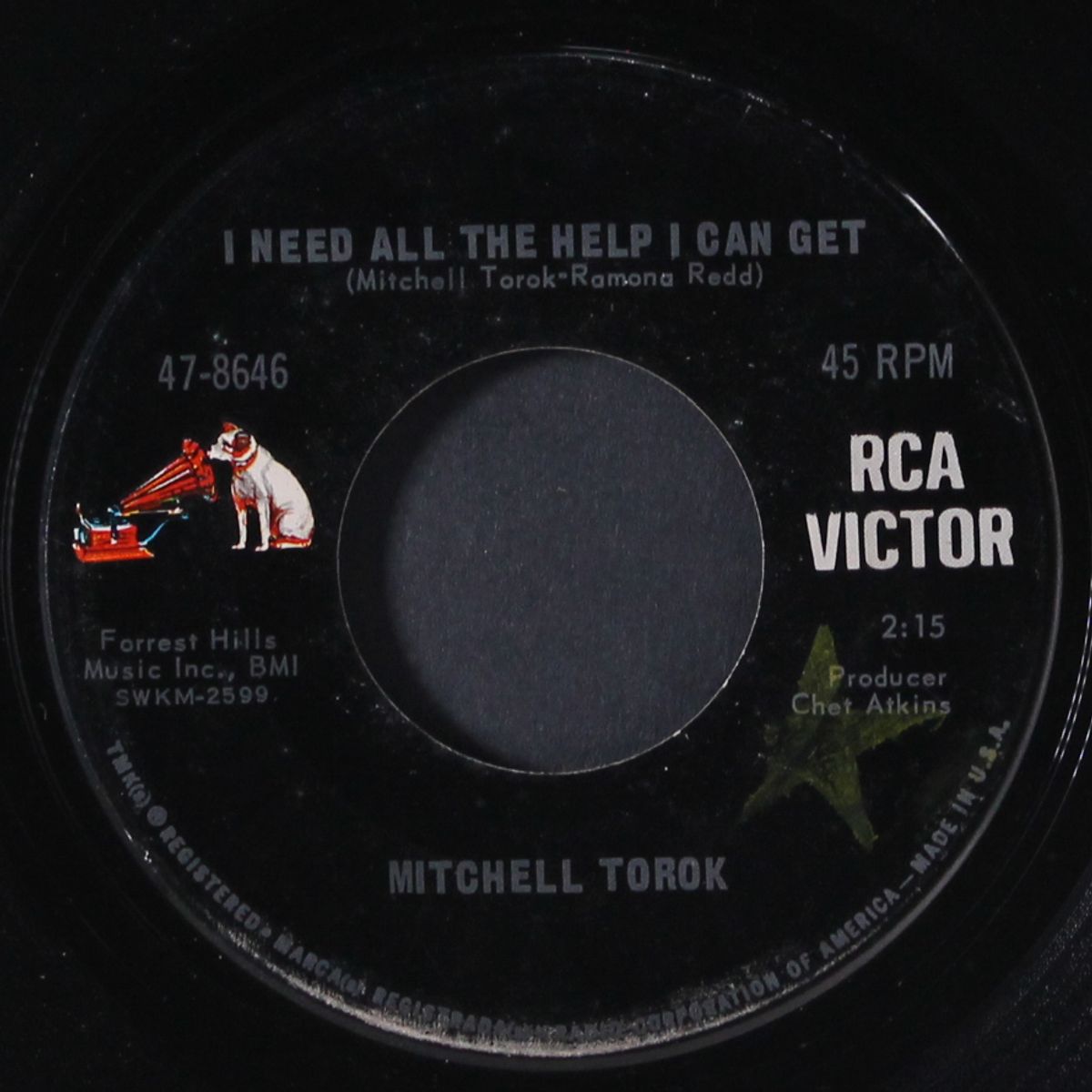 the man with the golden hand / i need all the help i can get by MITCHELL TOROK