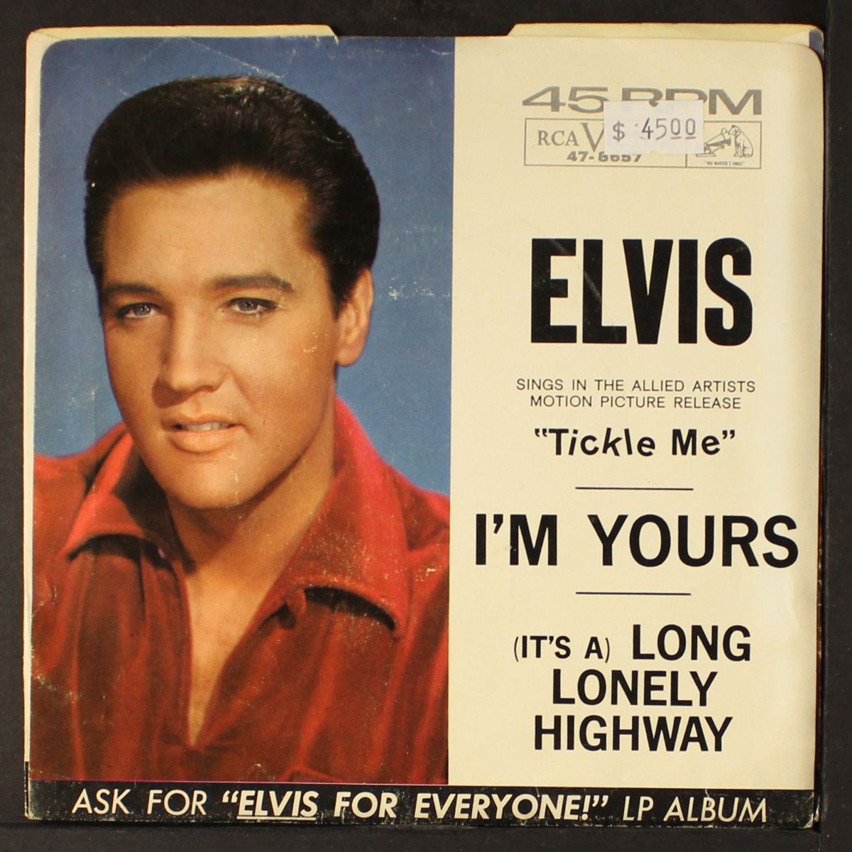 i'm yours / long lonely highway by ELVIS PRESLEY