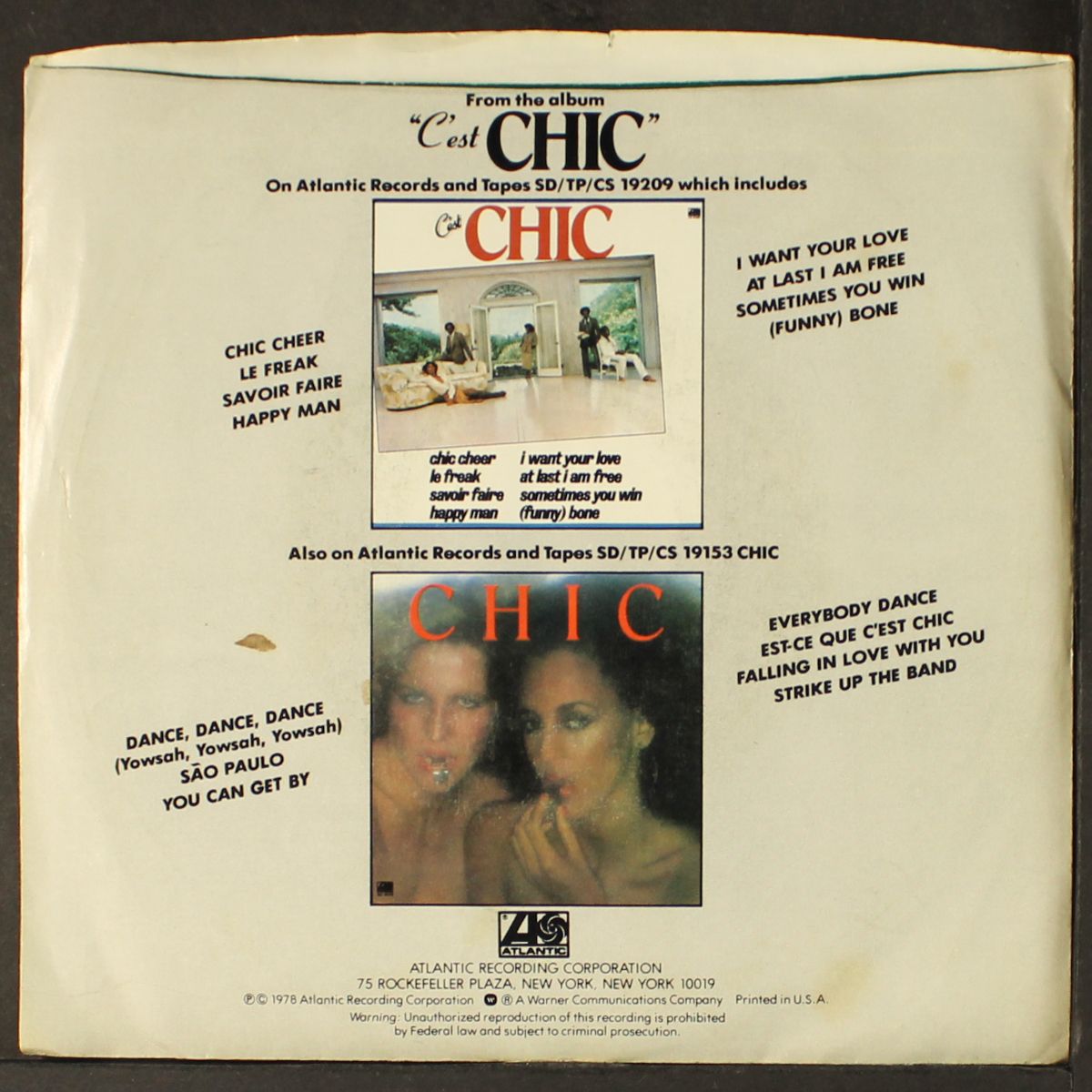 i want your love / mono by CHIC