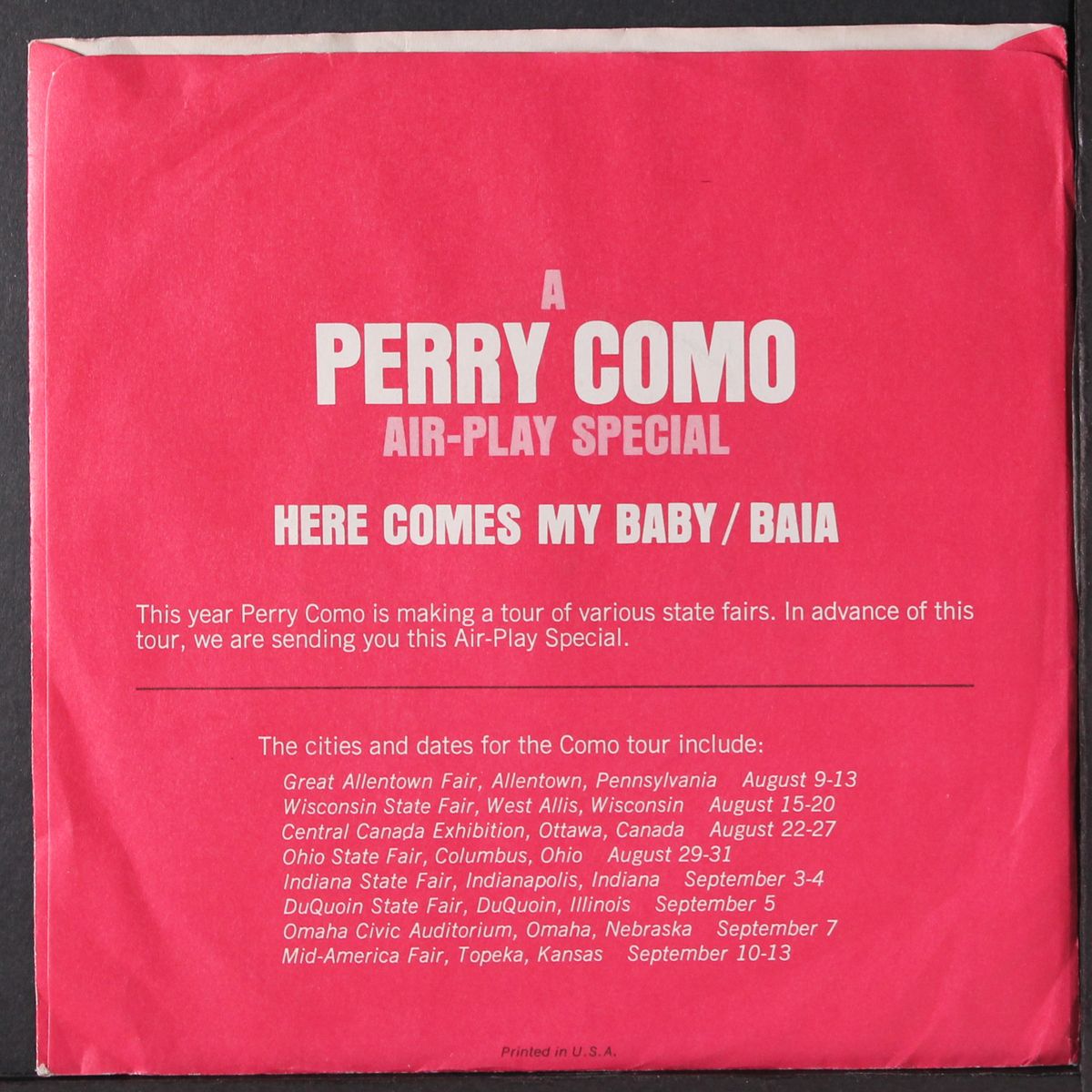 here comes my baby / baia by PERRY COMO