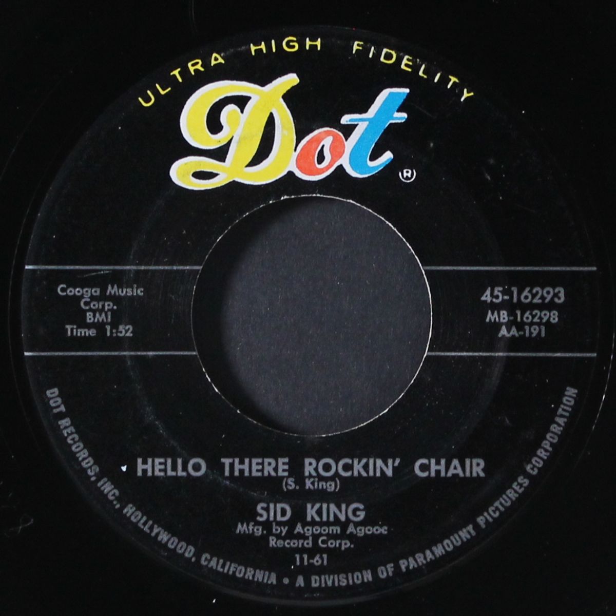once upon a time / hello there rockin' chair by SID KING