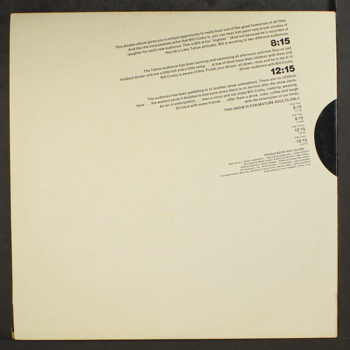 8:15 12:15 by BILL COSBY