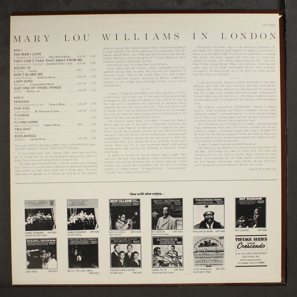 in london by MARY LOU WILLIAMS