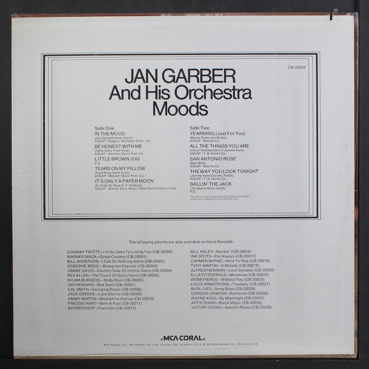 moods by JAN GARBER