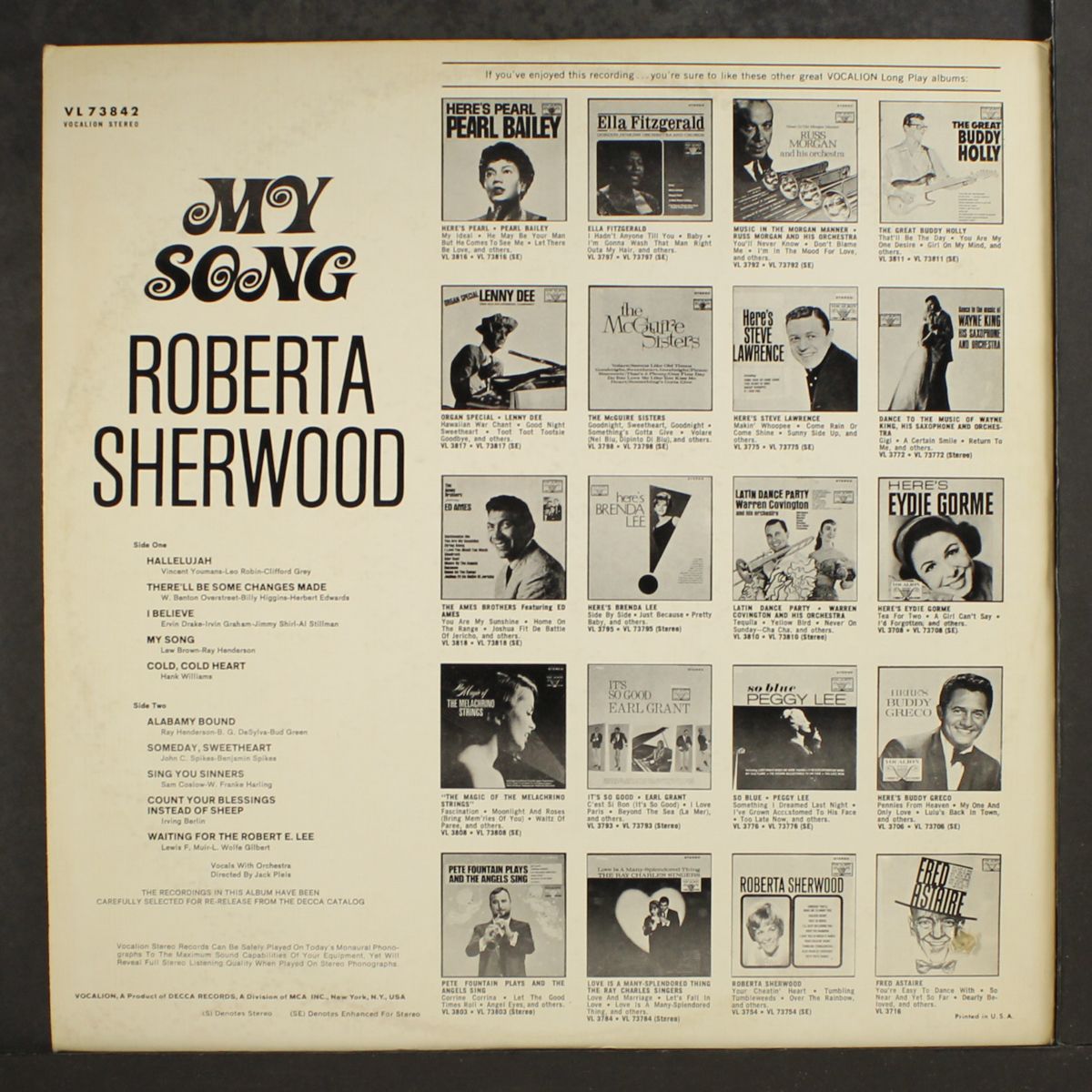 my song by ROBERTA SHERWOOD
