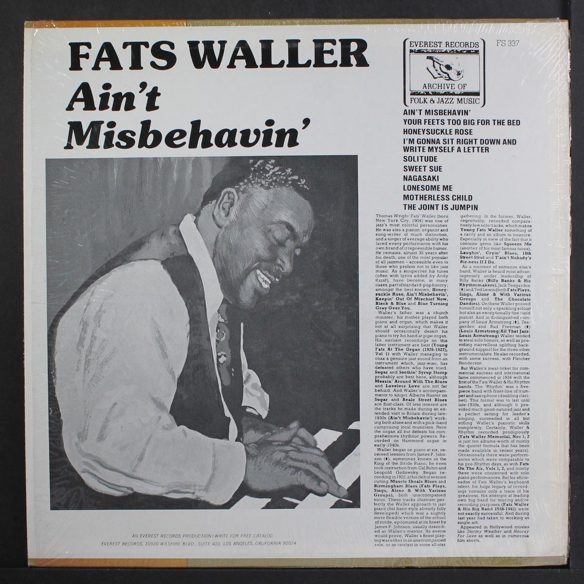 ain't misbehavin' by FATS WALLER