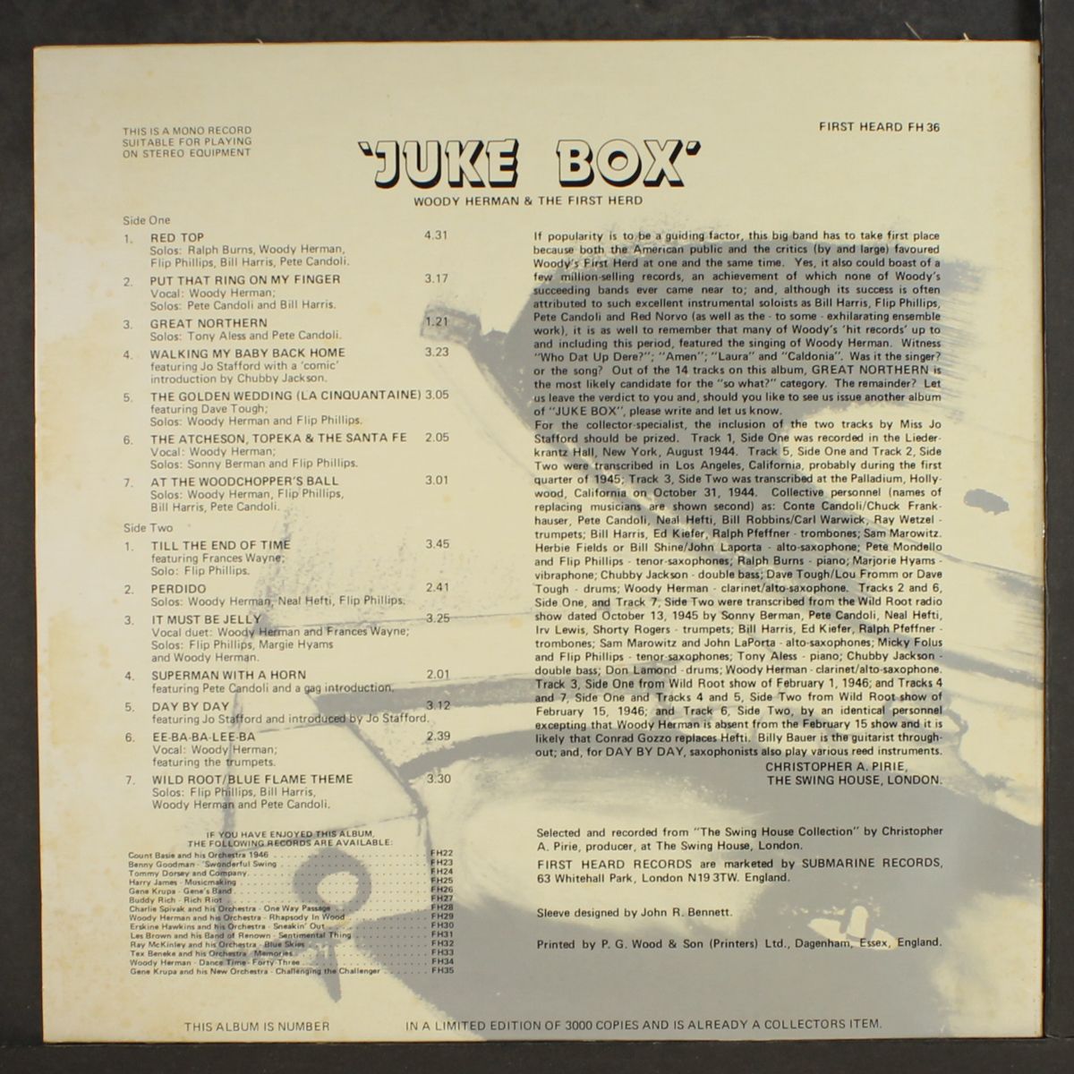 jukebox by WOODY HERMAN