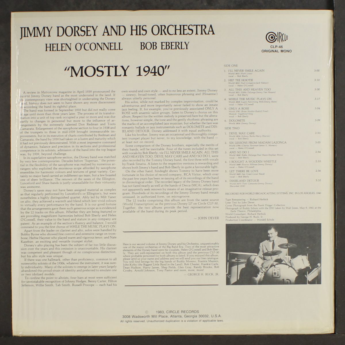 mostly 1940 by JIMMY DORSEY