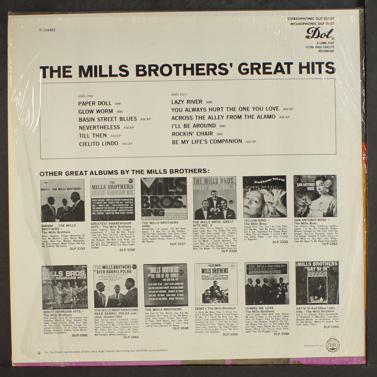 great hits by MILLS BROTHERS