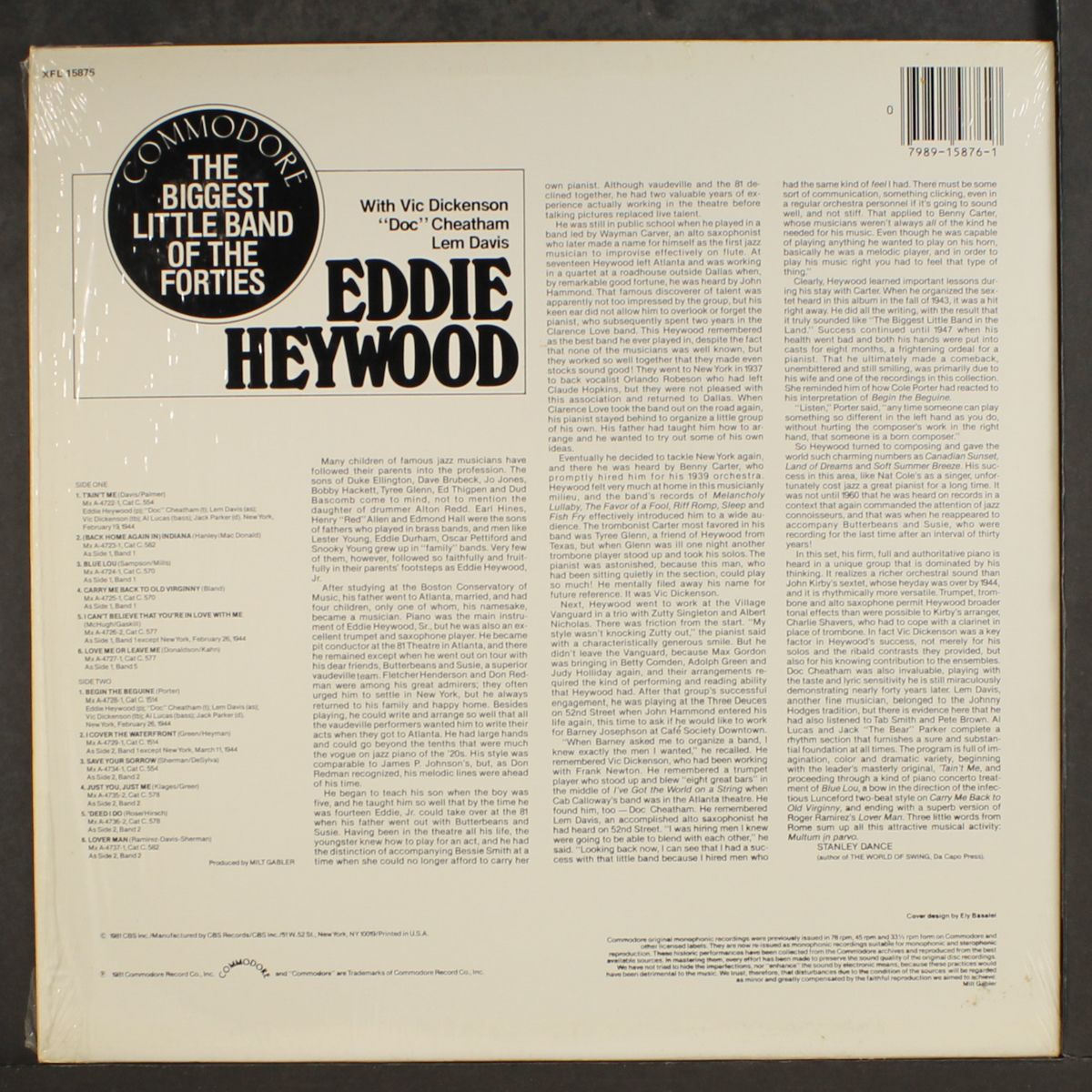 the biggest little band of the forties by EDDIE HEYWOOD