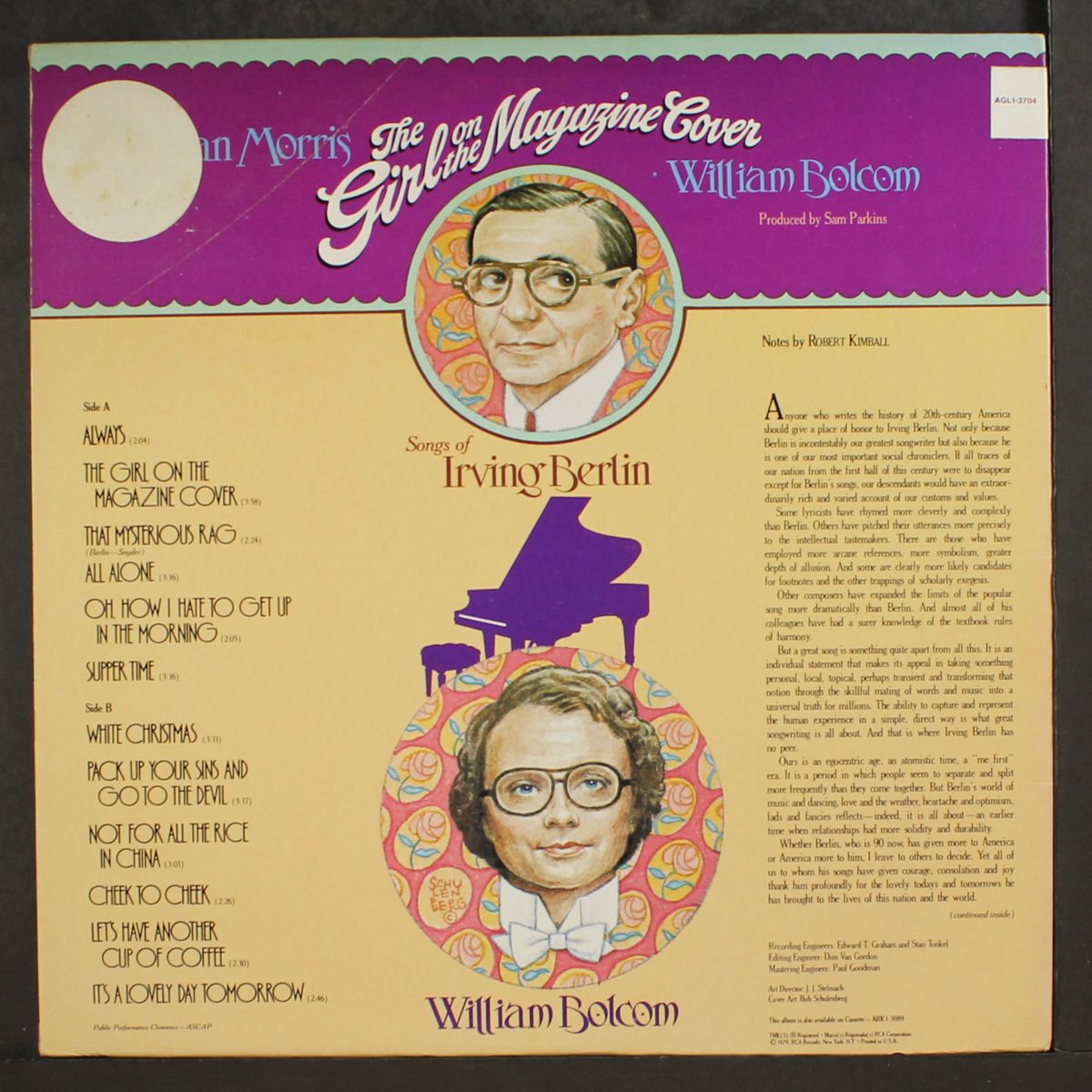 the girl on the magazine cover by JOAN MORRIS / WILLIAM BOLCOM