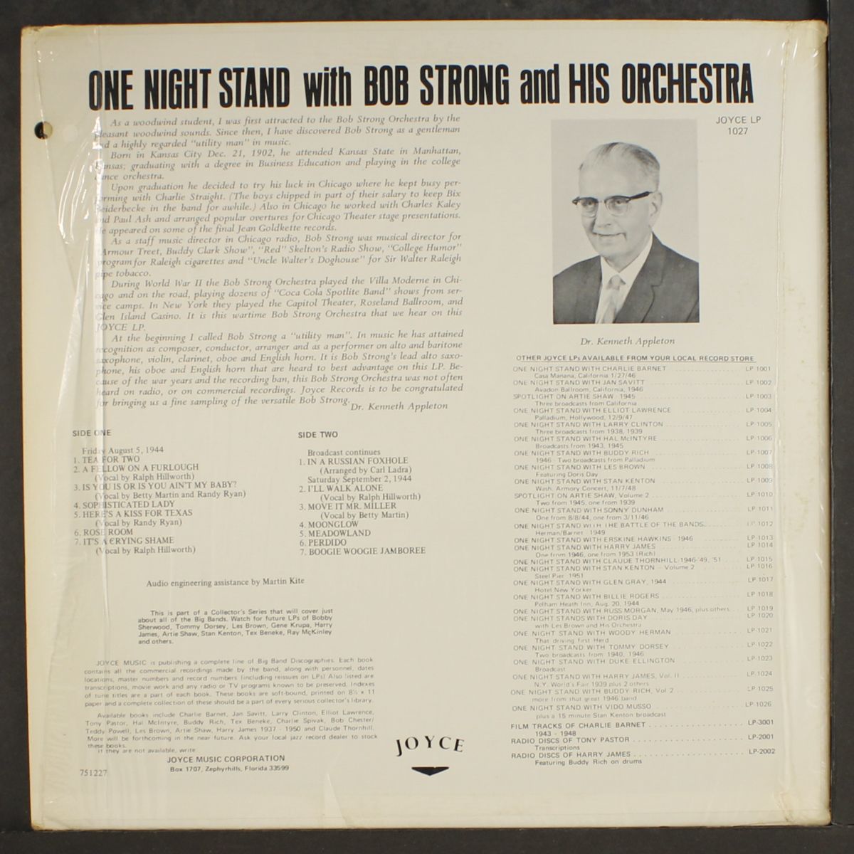 one night stand by BOB STRONG