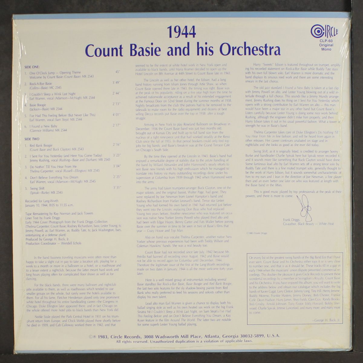 1944 by COUNT BASIE