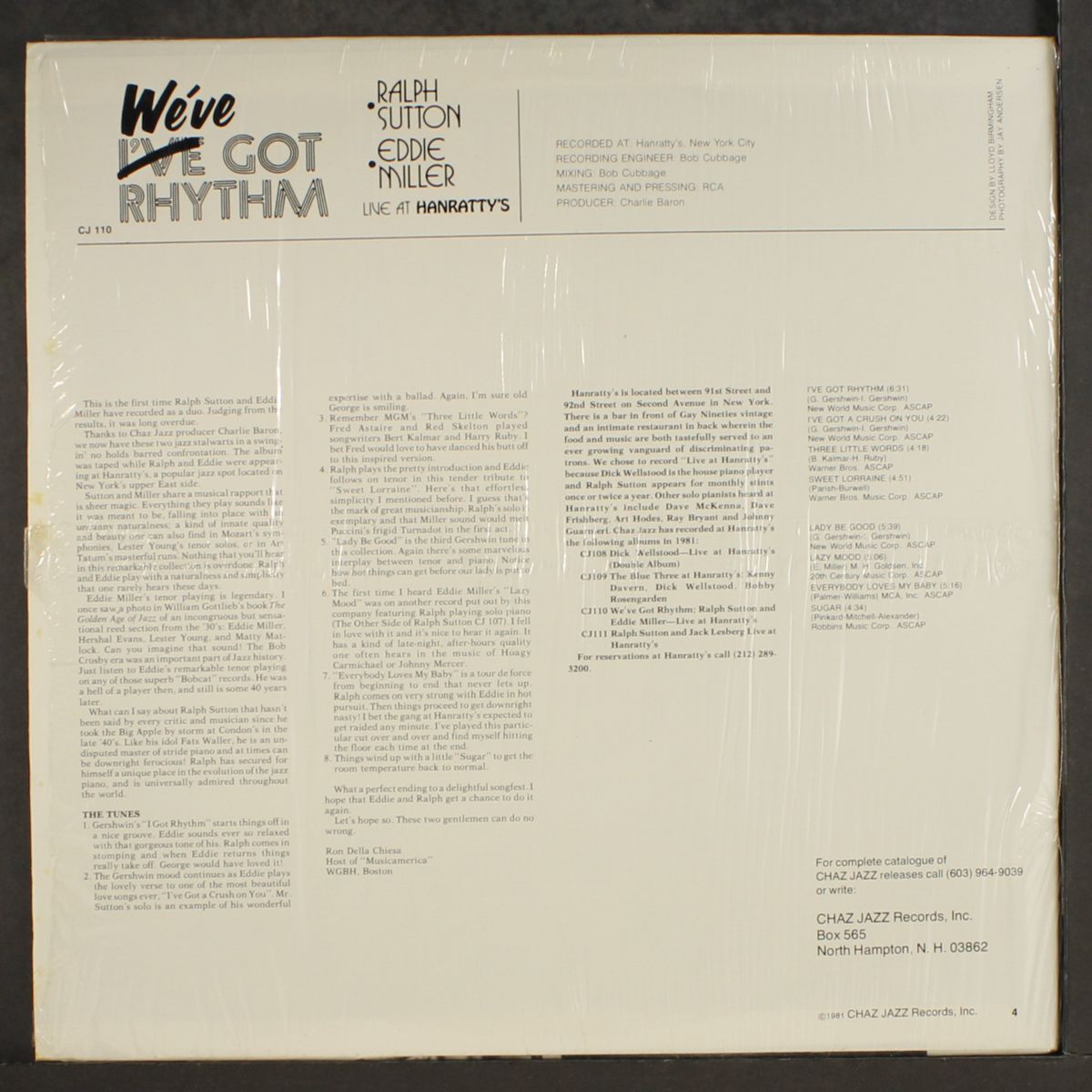 we've got rhythm by RALPH SUTTON & EDDIE MILLER