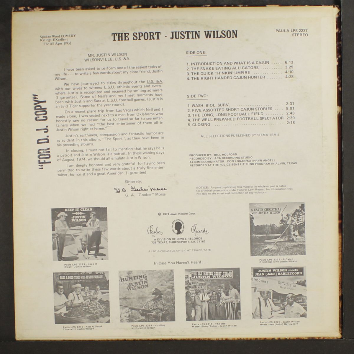 the sport by JUSTIN WILSON