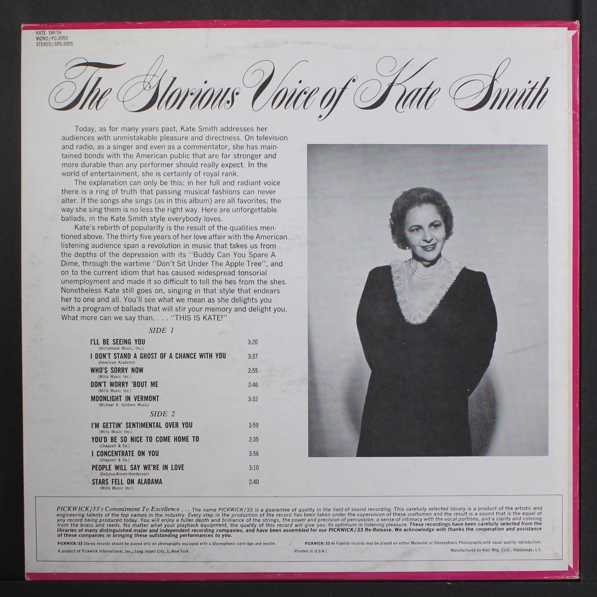 the glorious voice of by KATE SMITH