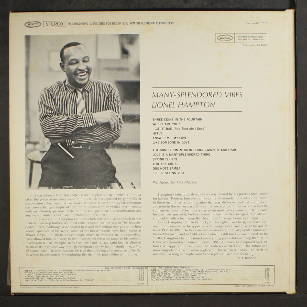 many-splendored vibes by LIONEL HAMPTON