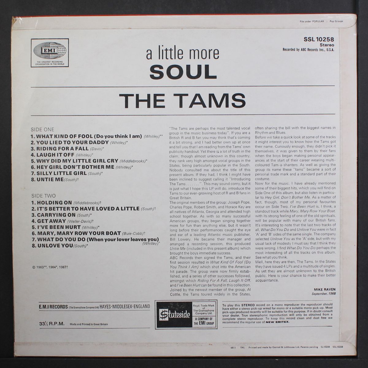 a little more soul by TAMS