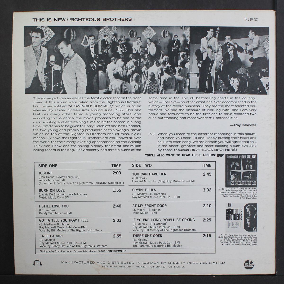 this is new! by RIGHTEOUS BROTHERS
