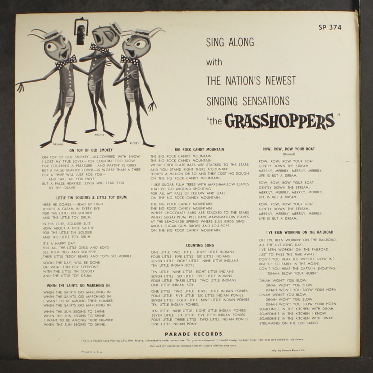 sing along with by GRASSHOPPERS