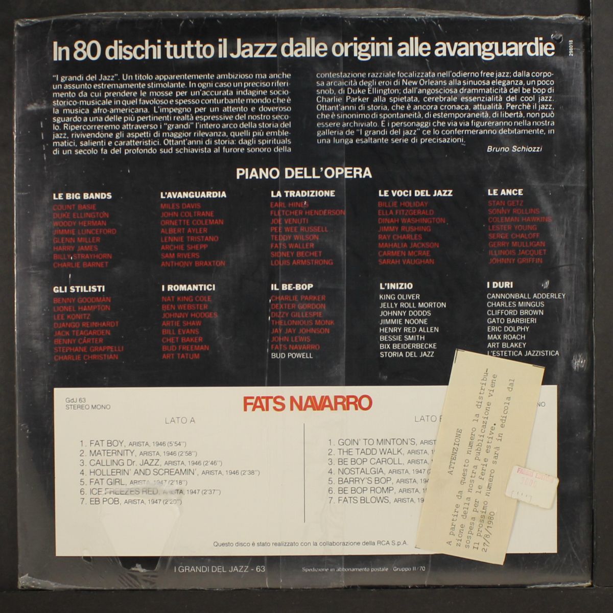 i grandi del jazz by FATS NAVARRO