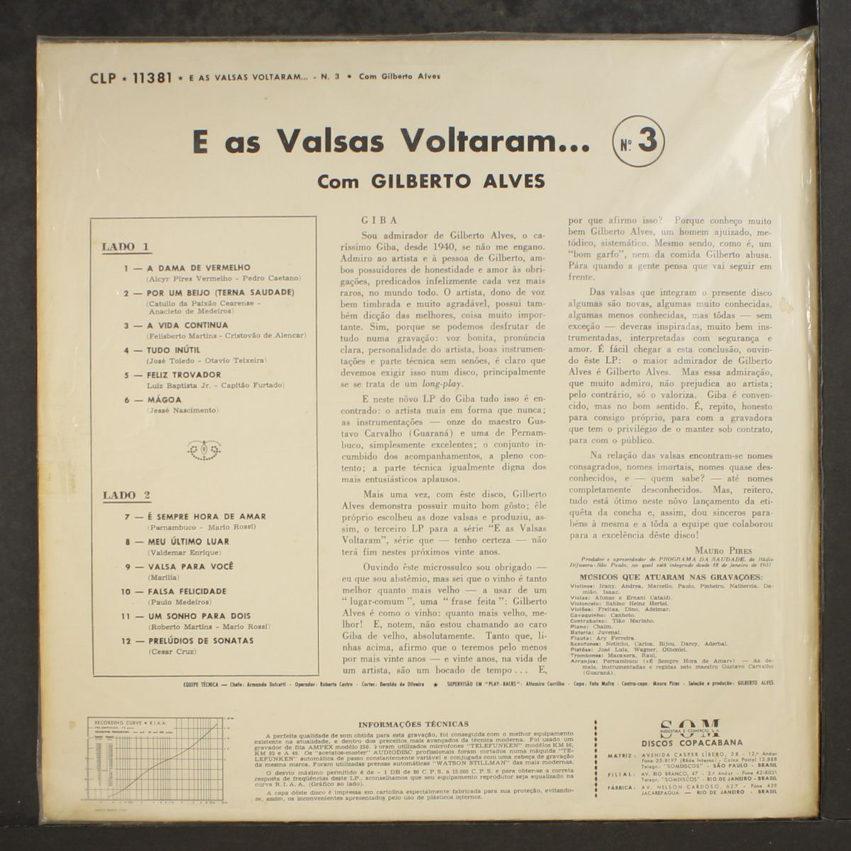 e as valsas voltaram no. 3 by GILBERTO ALVES