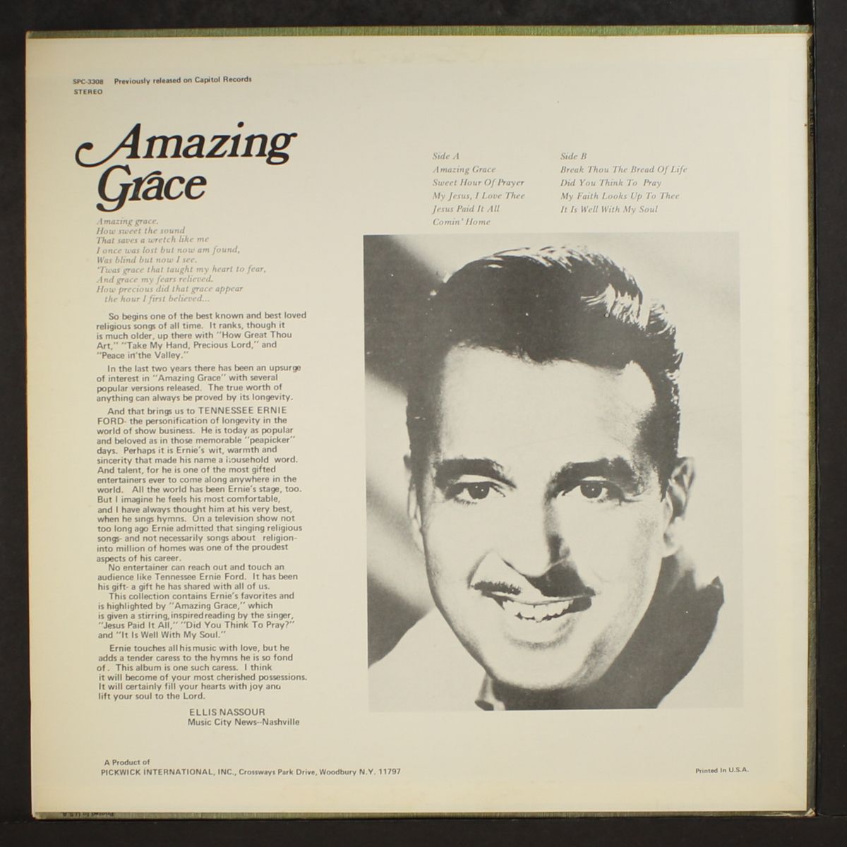 amazing grace by TENNESSEE ERNIE FORD