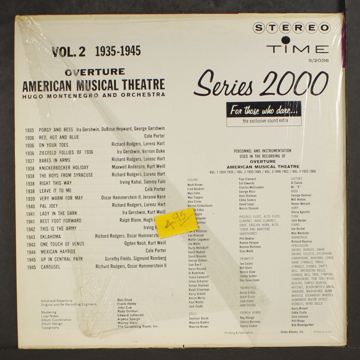 american musical theater vol 2 by HUGO MONTENEGRO